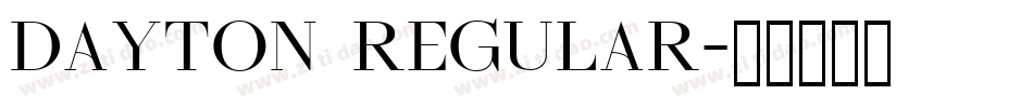 Dayton Regular字体转换